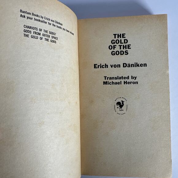The Gold of the Gods by Erich von Daniken 1974 Bantam Books Vintage Paperback - Picture 8 of 9
